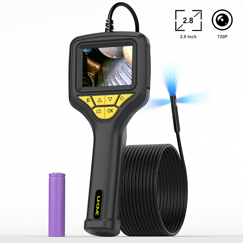 Home Security With Cameras - 2.8'' IPS Handheld Borescope HD Inspection
