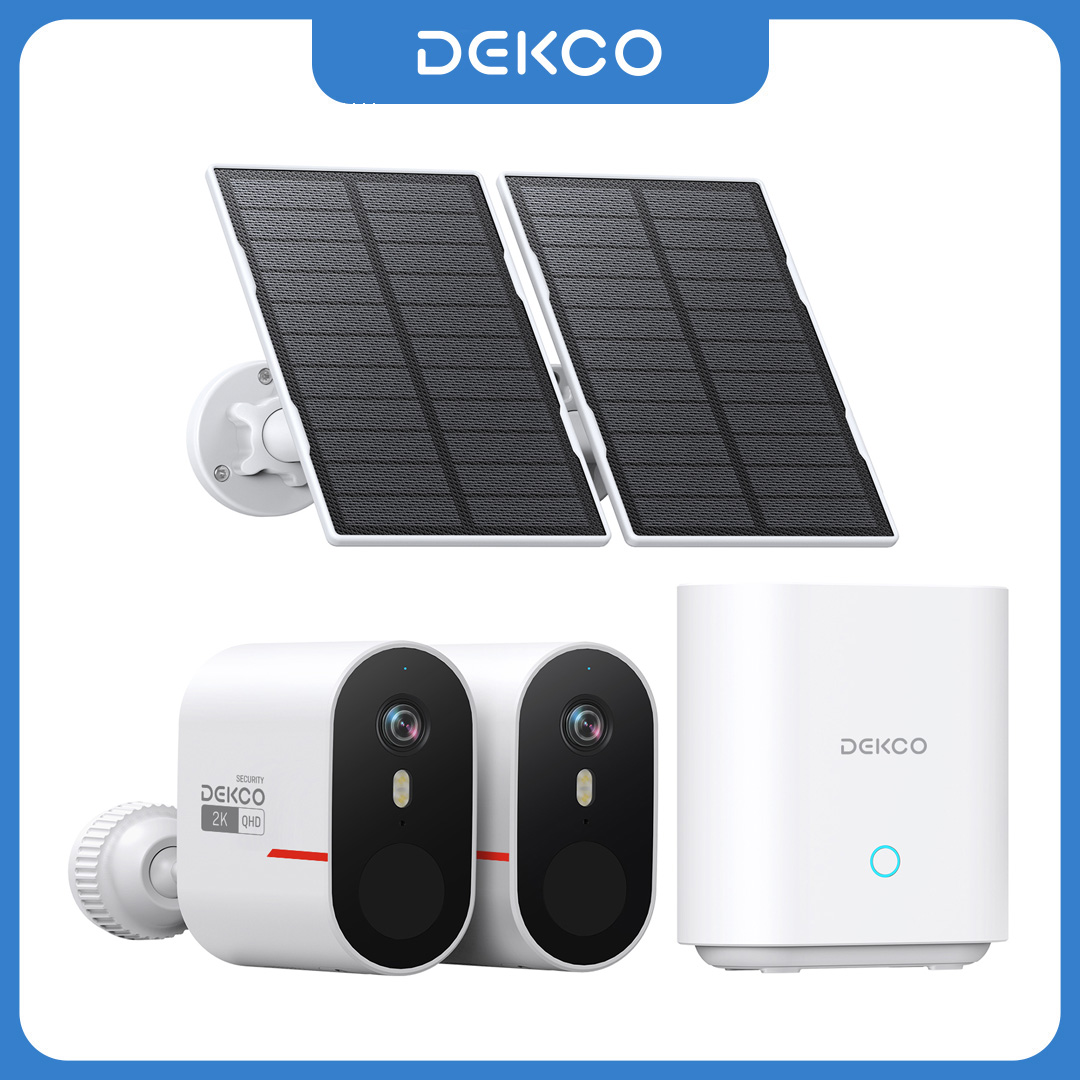 Home Security And Camera Systems - Dekco 3MP WiFi Solar Camera System