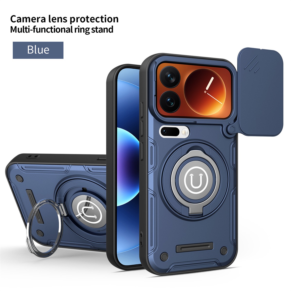 Xiaomi Home Security 360 - Shockproof 360° Rotatable Magnetic Stand Phone