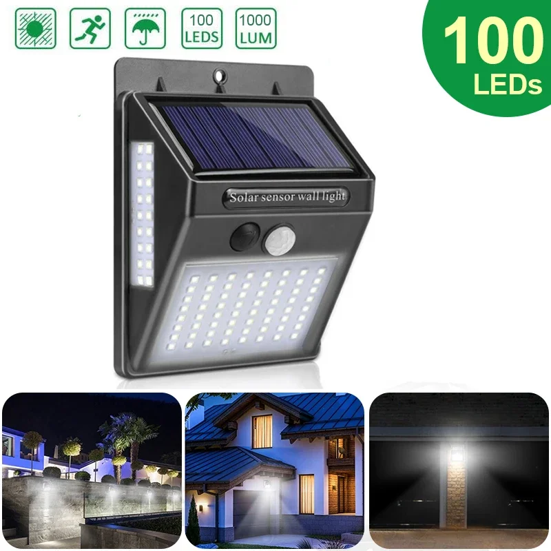 Home Yard Security - Outdoor Solar 100 LED PIR Motion