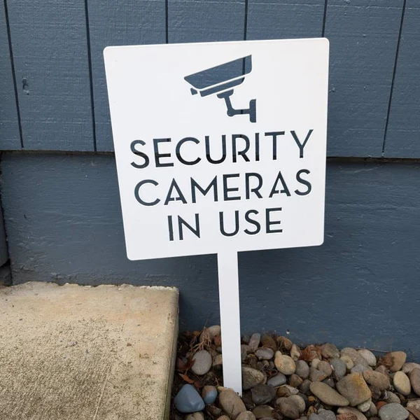 Security Camera Yard Sign - Mo - đánh giá và giá Home Yard Security