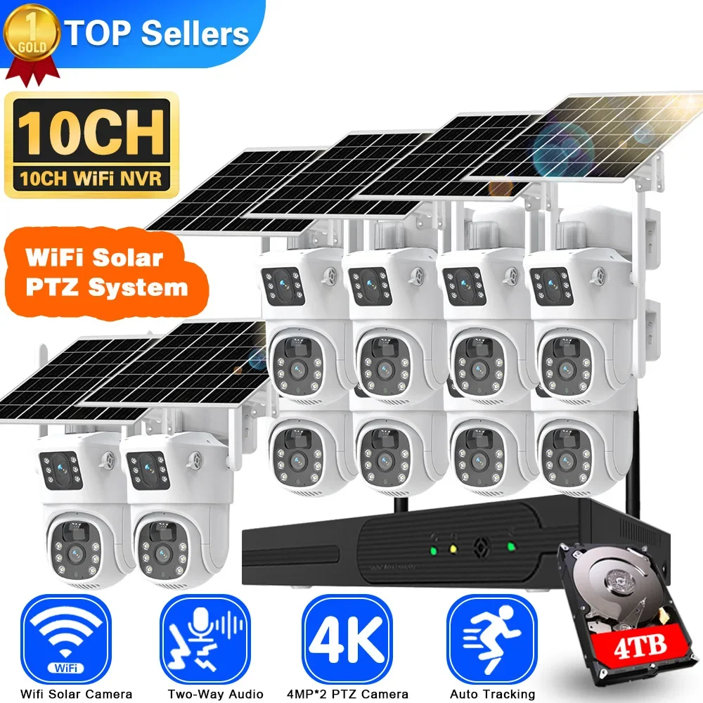 4K 8MP Dual Lens Wifi Solar CC - đánh giá và giá Home Security Monitoring System