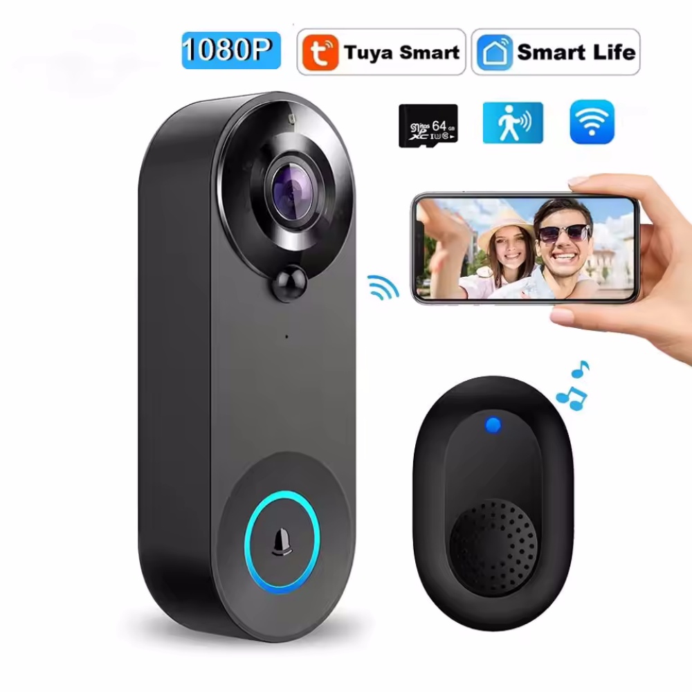 Tuya 1080P Wireless WIFI Doorb - đánh giá và giá Home Security Monitoring System