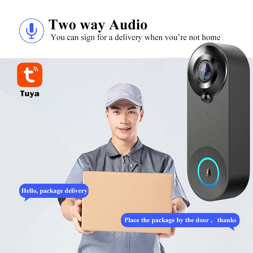 Tuya 1080P Wireless WIFI Doorb - đánh giá và giá Home Security Monitoring System
