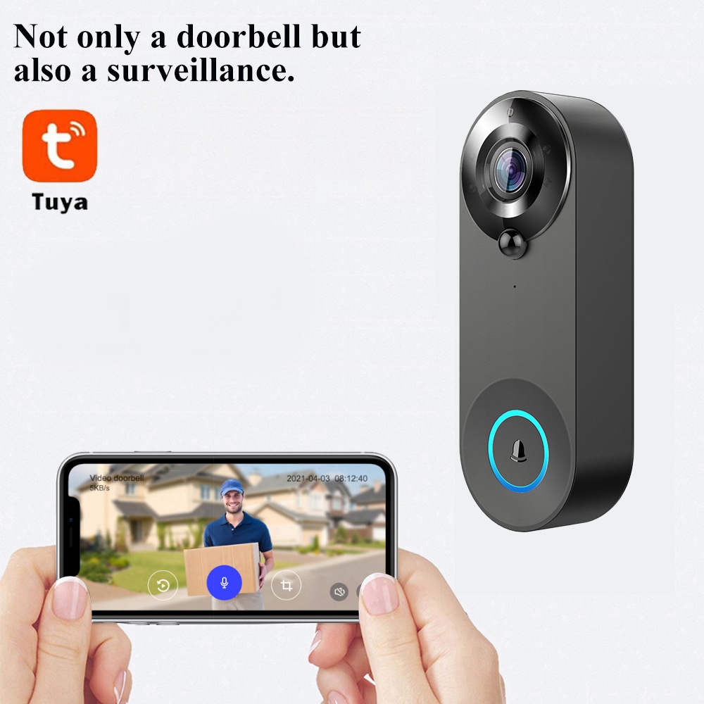 Tuya 1080P Wireless WIFI Doorb - đánh giá và giá Home Security Monitoring System