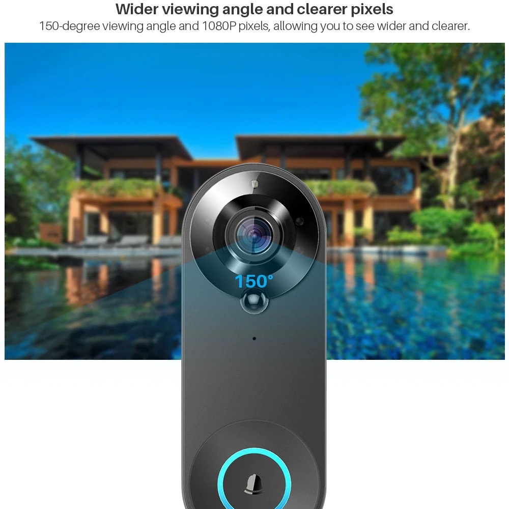 Tuya 1080P Wireless WIFI Doorb - đánh giá và giá Home Security Monitoring System