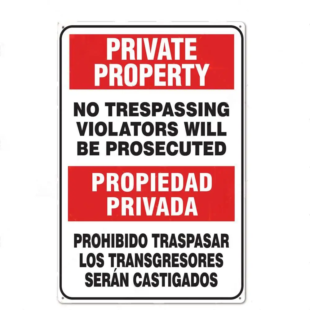 Private Property No Trespassin - đánh giá và giá Home Yard Security