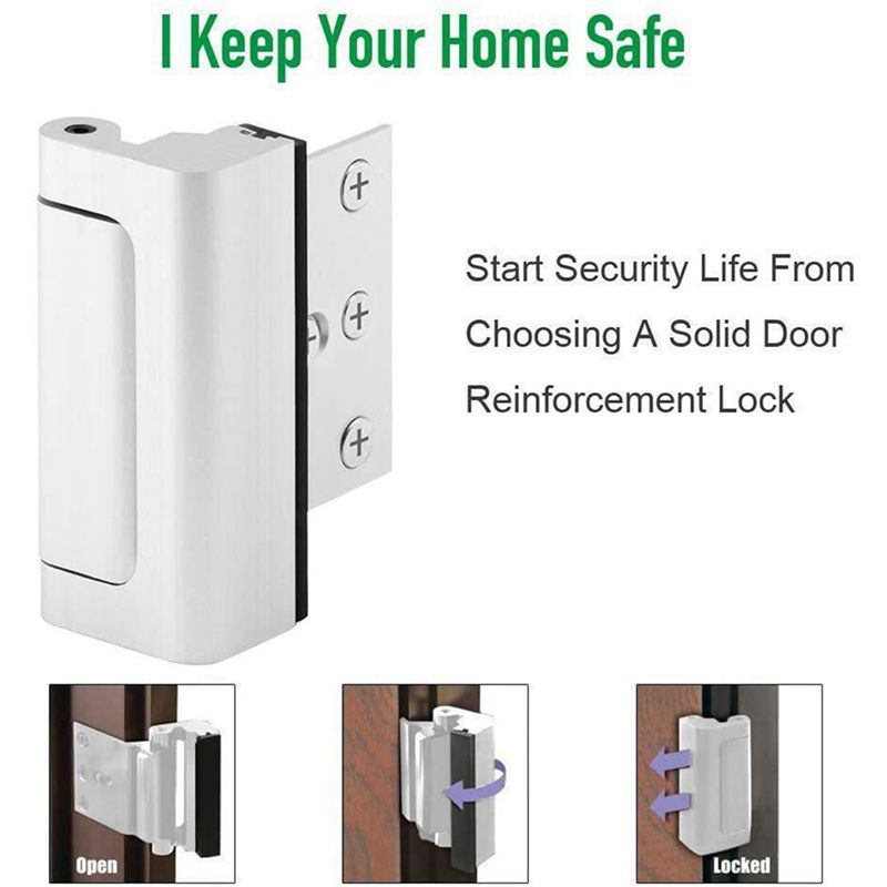 2X Home Security Door Lock Chi - đánh giá và giá Home Security Door Reinforcement Lock