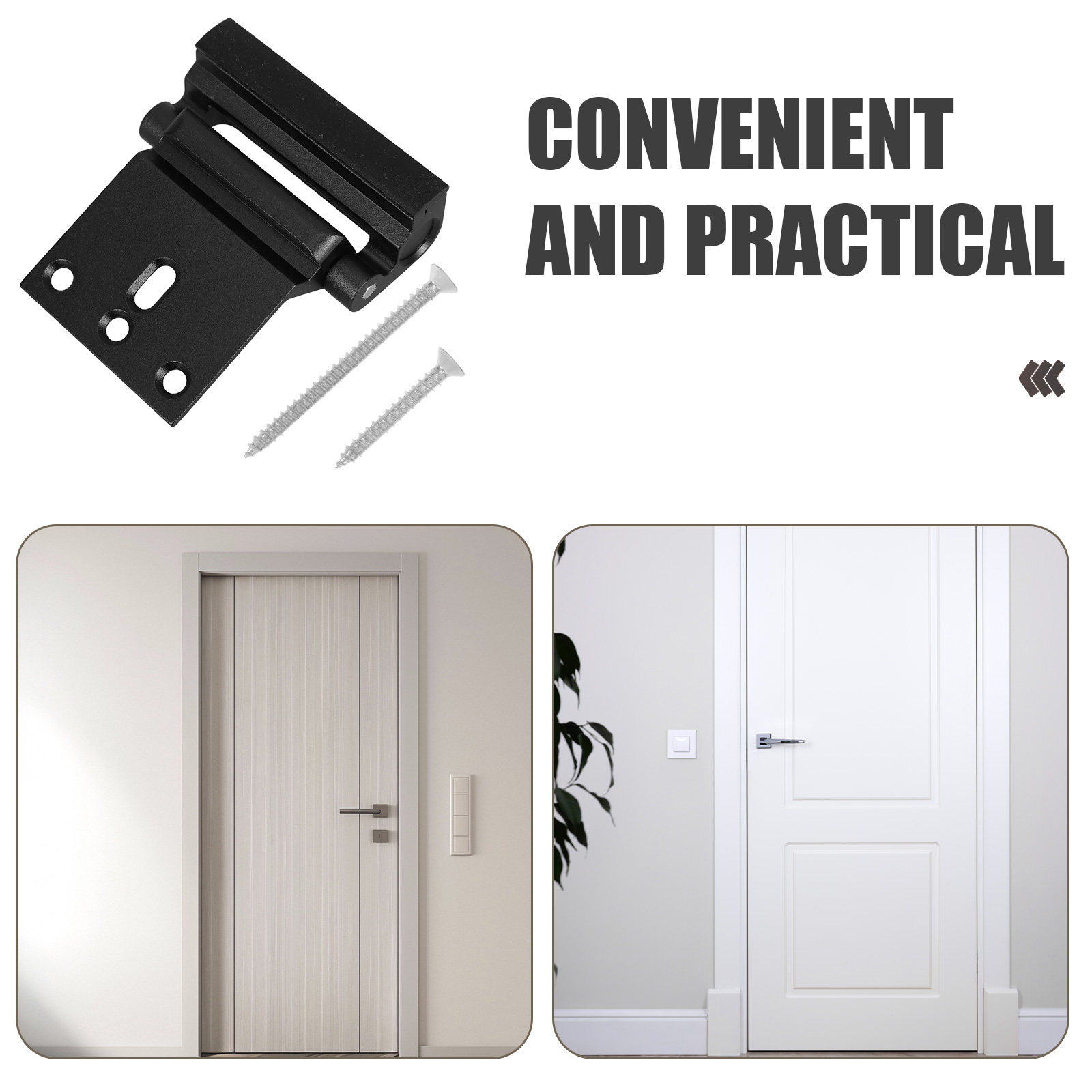 2Pcs Home Door Locks Aluminum  - đánh giá và giá Home Security Door Reinforcement Lock
