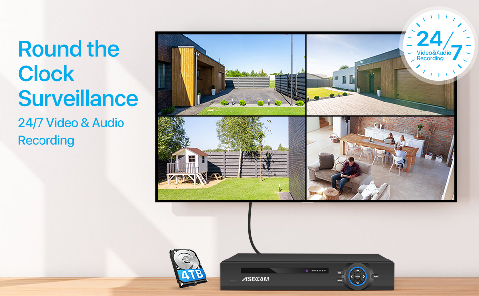 Super 8MP POE NVR Video Record - đánh giá và giá Home Security With Cameras