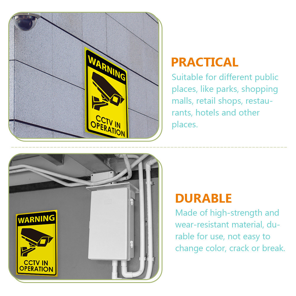Acrylic Security Camera Warnin - đánh giá và giá Home Yard Security