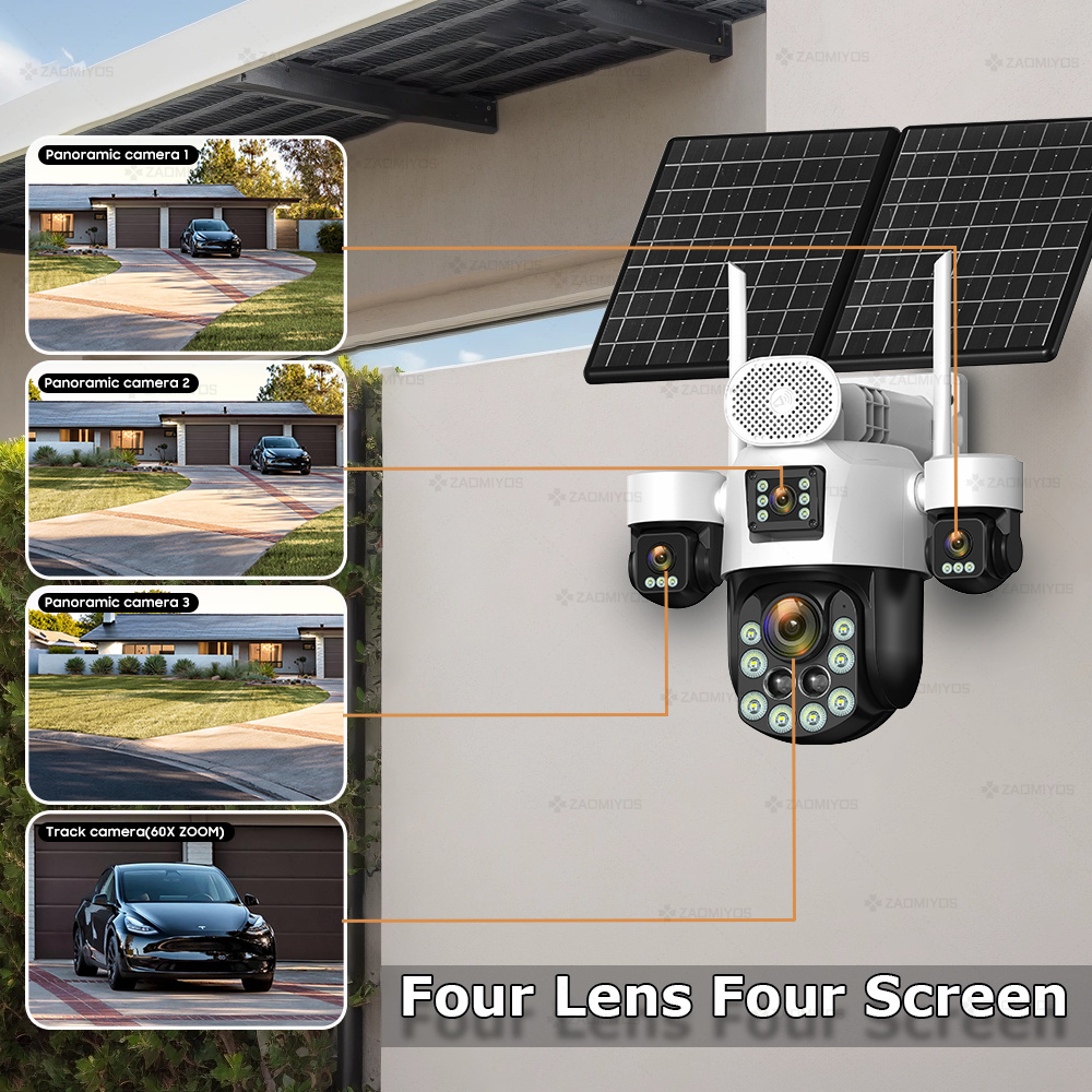 4 Lens Outdoor 360° Surveillan - đánh giá và giá Home Security Ultimate
