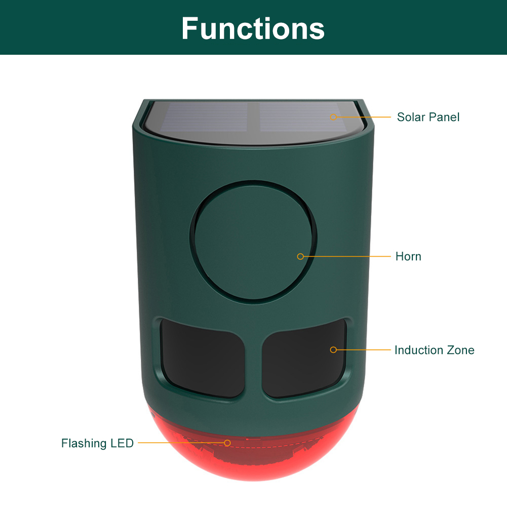 Solar Outdoor Motion Sensor Al - đánh giá và giá Home Yard Security