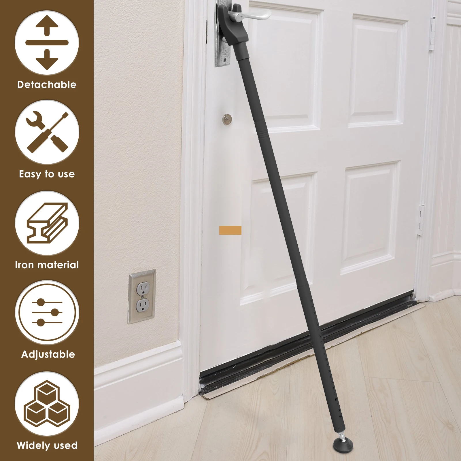 Sliding Door Lock Bar 44-55 In - đánh giá và giá Home Security Door Reinforcement Lock