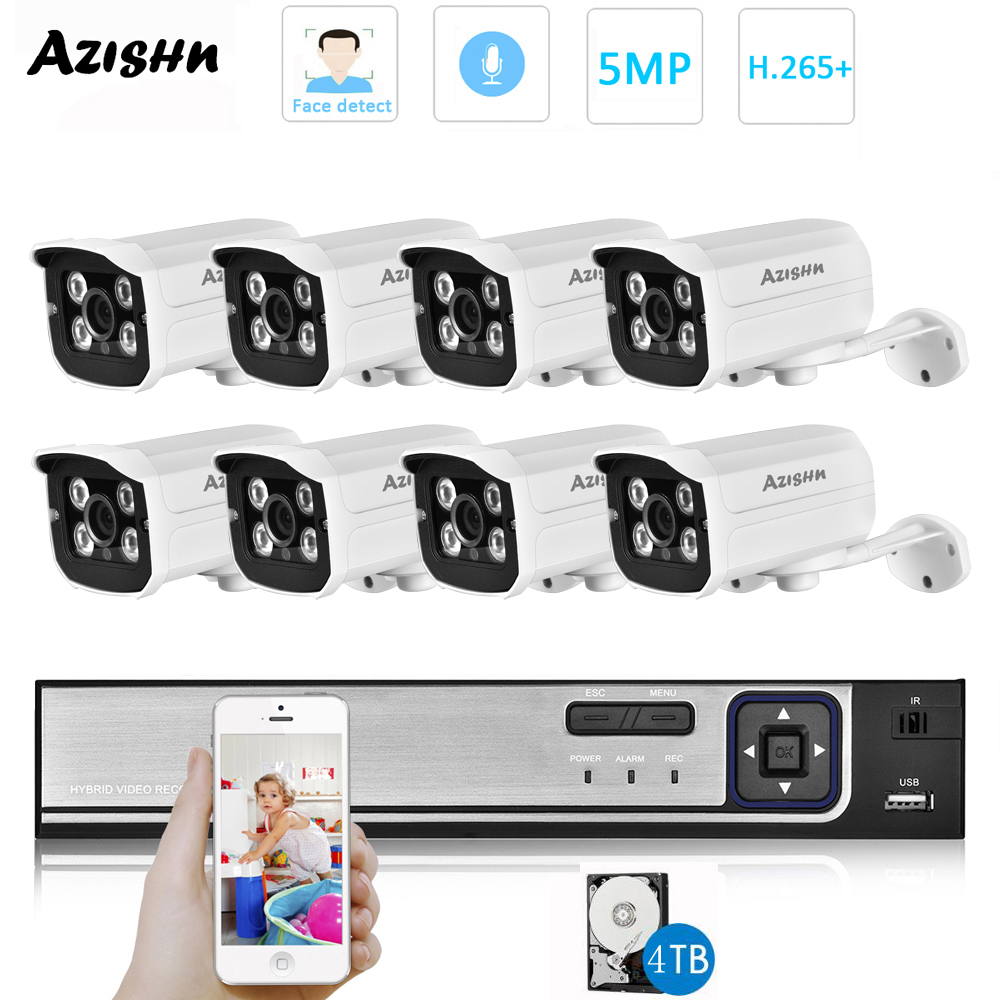 H.265 HD 5MP POE NVR Kit Phố C - đánh giá và giá Home Security Video Recording Systems
