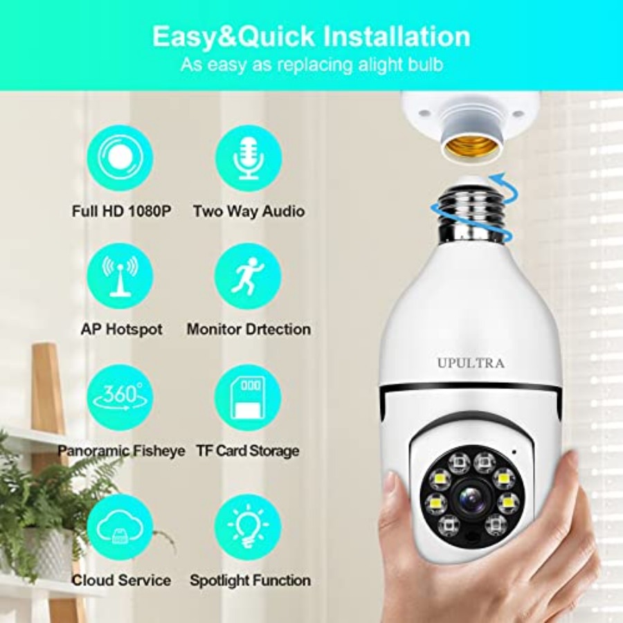 Light Bulb 1080P Security Wire - đánh giá và giá Home Security With Cameras