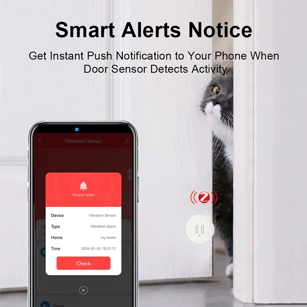 Tuya ZigBee Smart Vibration &  - đánh giá và giá Home Security Monitoring System