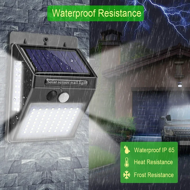 Outdoor Solar 100 LED PIR Moti - đánh giá và giá Home Yard Security