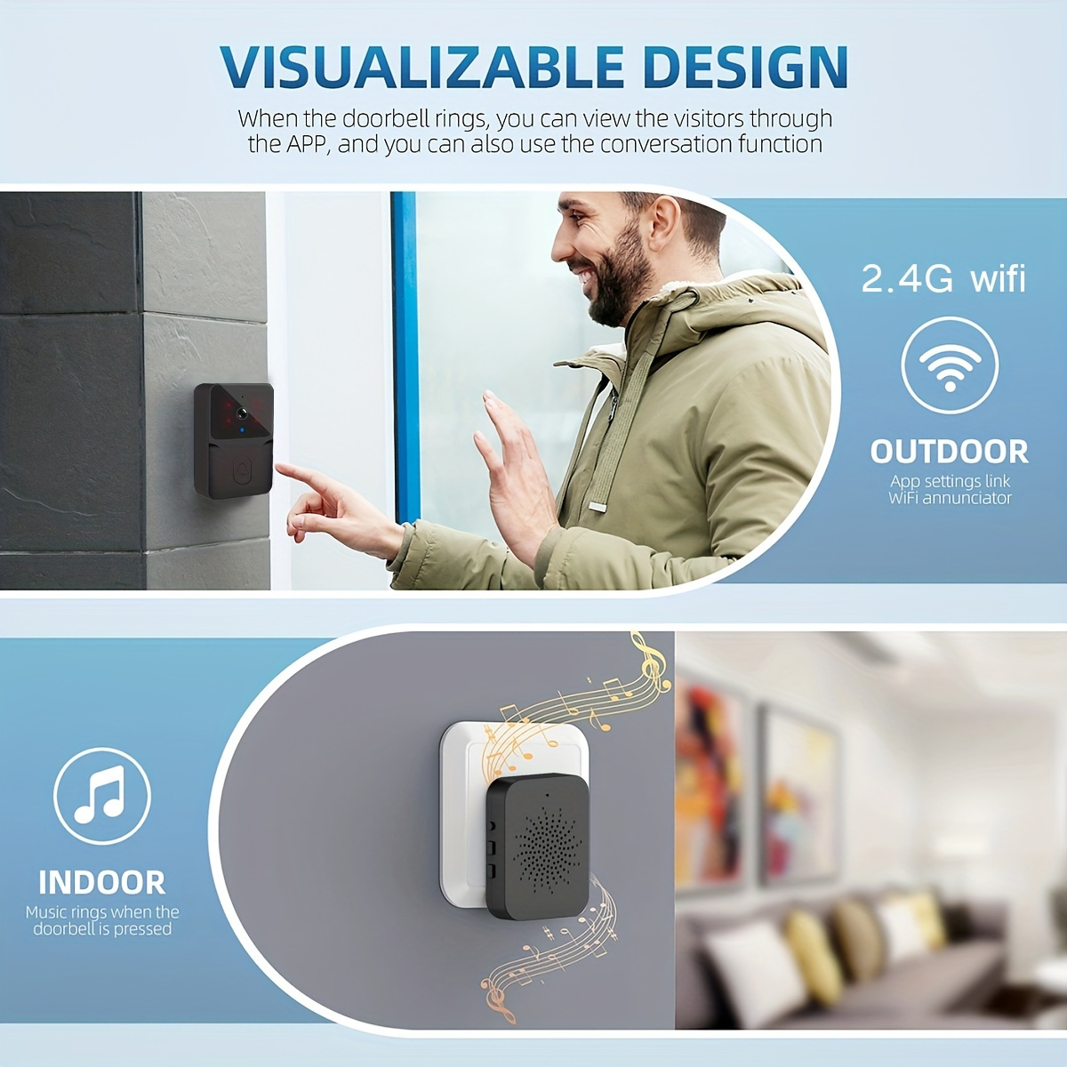 Tuya Wireless Smart Video Door - đánh giá và giá Home Security Monitoring System